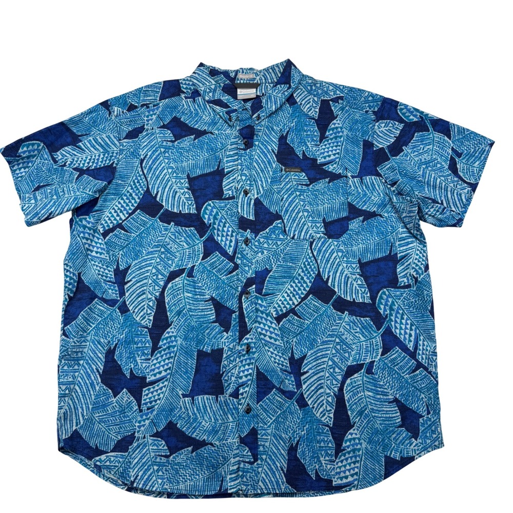 Columbia Shirt Mens XXL rapid rivers it's bananas Print Button Down Regular Fit